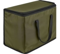 Термосумка с ручками Paxwell Фреш 1L большая, цвет хаки, черная окантовка FRTB1L-101802