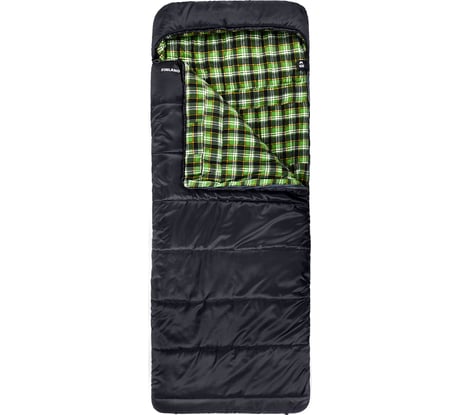 Спальный мешок Jungle Camp Finland, с фланелью, левая молния, серый 70965
