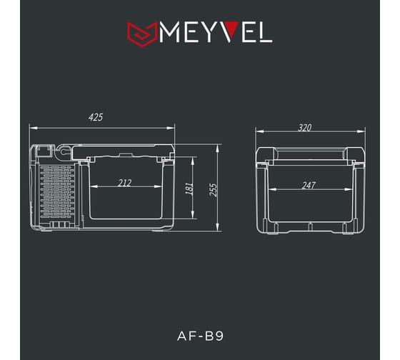 Компрессорный автохолодильник MEYVEL AF-B9 970010