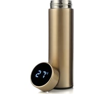 Термос PAPILIO Home 0.5л, c датчиком температуры, золотой STG-500