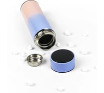 Термос PAPILIO Home 0,500л, c датчиком температуры, синий STB-500