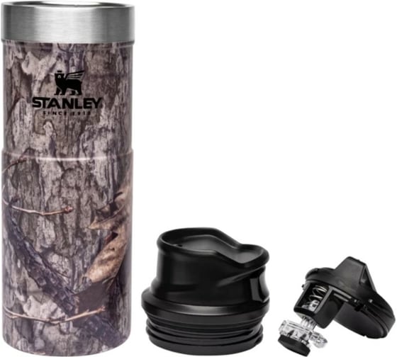 Термокружка Stanley Classic Trigger Action 0.47L, One hand 2.0, древесный камуфляж 10-06439-216