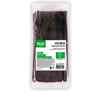 Одноразовые ножи 180мм, ОФИСМАГ /WELDAY КОМПЛЕКТ 50шт, ЭТАЛОН, пластиковые, черные, , 607841