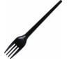 Одноразовые пластиковые вилки LAIMA 165мм, 100шт, стандарт, черные 607837