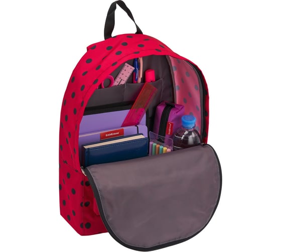 Рюкзак ErichKrause EasyLine 17L Dots in Red 51731