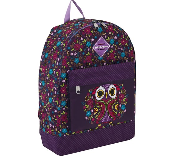 Рюкзак ErichKrause EasyLine 17L Flower Owl 46253 1