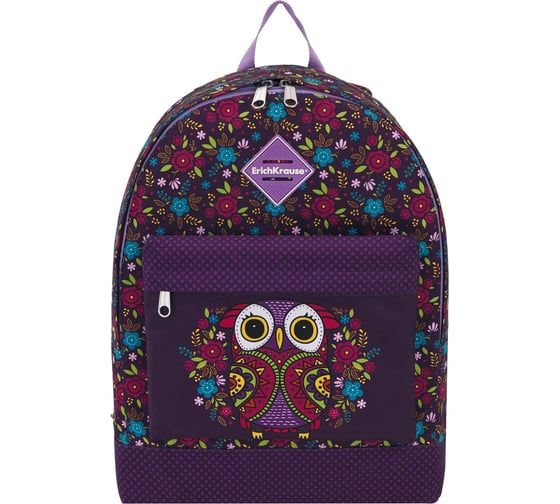Рюкзак ErichKrause EasyLine 17L Flower Owl 46253