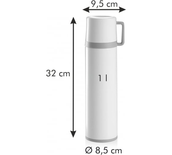 Термос с кружкой Tescoma CONSTANT CREAM 1.0 л, нержавеющая сталь 318553
