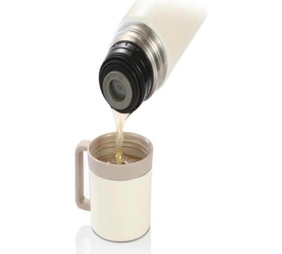 Термос с кружкой Tescoma CONSTANT CREAM 0.5 л, нержавеющая сталь 318551