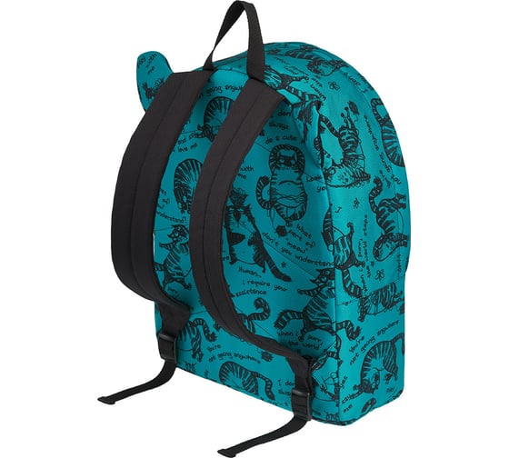 Рюкзак ErichKrause EasyLine Animals 17L Zen Cats, turquoise 55361