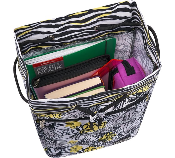 Рюкзак ErichKrause ActiveLine Cord 18L Zebra Flower 51804