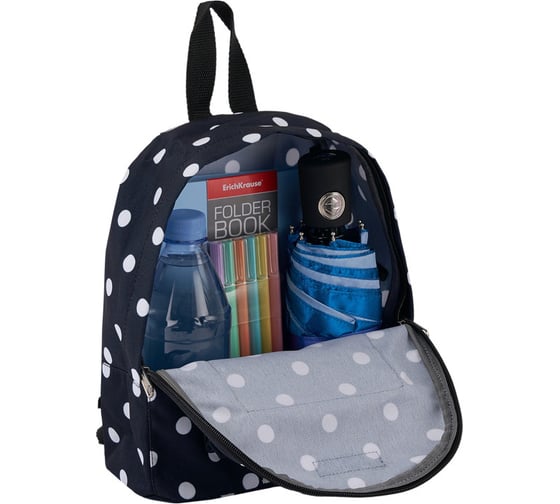 Рюкзак ErichKrause EasyLine 6L Dots in Black 51680