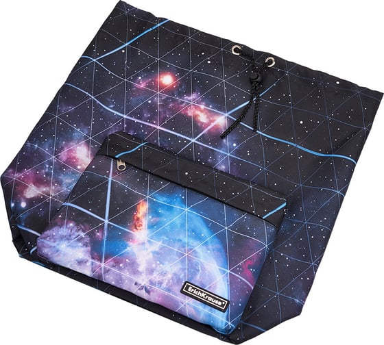 Рюкзак на шнурке ErichKrause EasyLine 16L Blue Stardust 51793
