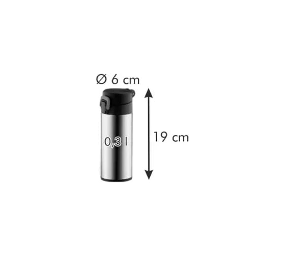 Спорт-термос с замком Tescoma CONSTANT 0.3 л, нержавеющая сталь 318530