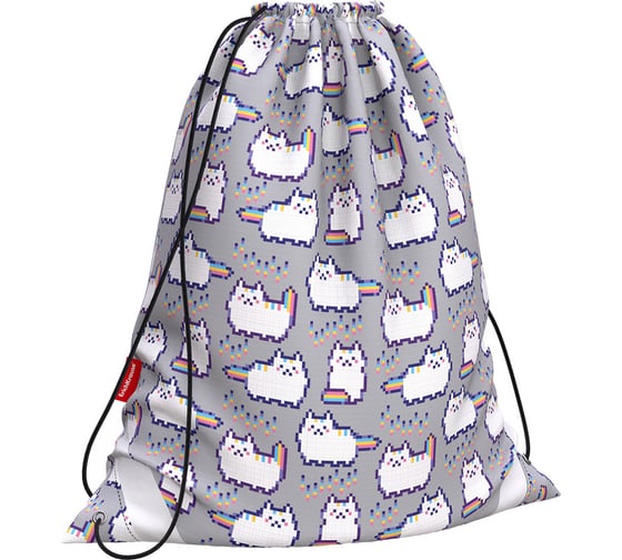 Мешок для обуви ErichKrause Pixel Cat 365x440мм 48253