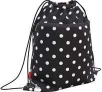 Мешок для обуви ErichKrause Dots in Black, с карманом на молнии, 500x410 мм, 52139