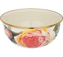 Эмалированная миска с пластиковой крышкой Agnessсерия Винтаж, 24x10, 5 см, 2.8л 950-043