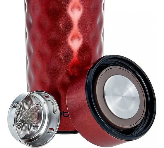 Термокружка с ситечком для чая Webber BE-6045 r красный, 480мл 50 Р1-00006095