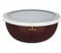 Эмалированная миска с пластиковой крышкой Agness серия ТЮДОР, 20x9 см, 1.7л 950-331 2