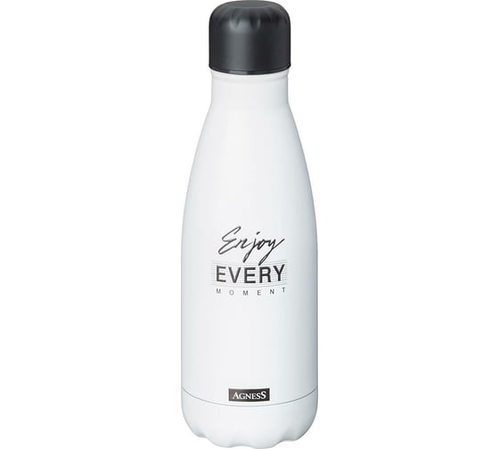 Термобутылка Agness BREAK TIME 350 мл, белая 709-082