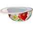 Эмалированная миска с пластиковой крышкой Agness серия Маки, 20x9 см, 1.7л 950-468 1