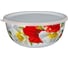 Эмалированная миска с пластиковой крышкой Agness серия Маки, 20x9 см, 1.7л 950-468 2