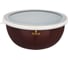 Эмалированная миска с пластиковой крышкой Agness серия ТЮДОР, 24x10, 5 см/ 2.8 л 950-332 1