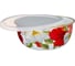 Эмалированная миска с пластиковой крышкой Agness серия МАКИ, 24x10, 5 см, 2.8 л 950-469 1