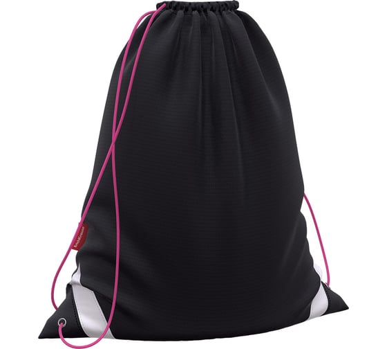 Мешок для обуви ErichKrause Black&Pink 365x440мм 49160