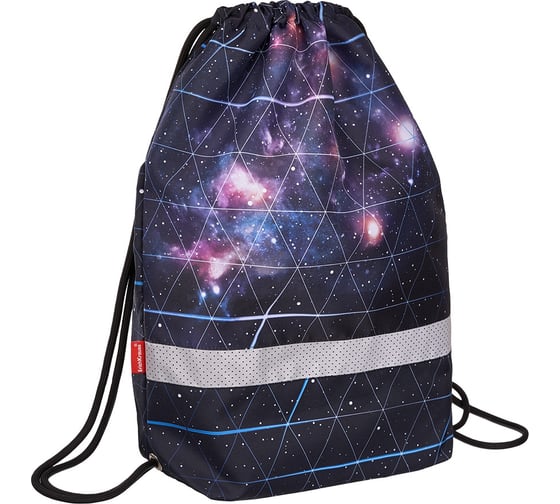 Мешок для обуви с боковым карманом ErichKrause Blue Stardust 500x410 мм 54837 1
