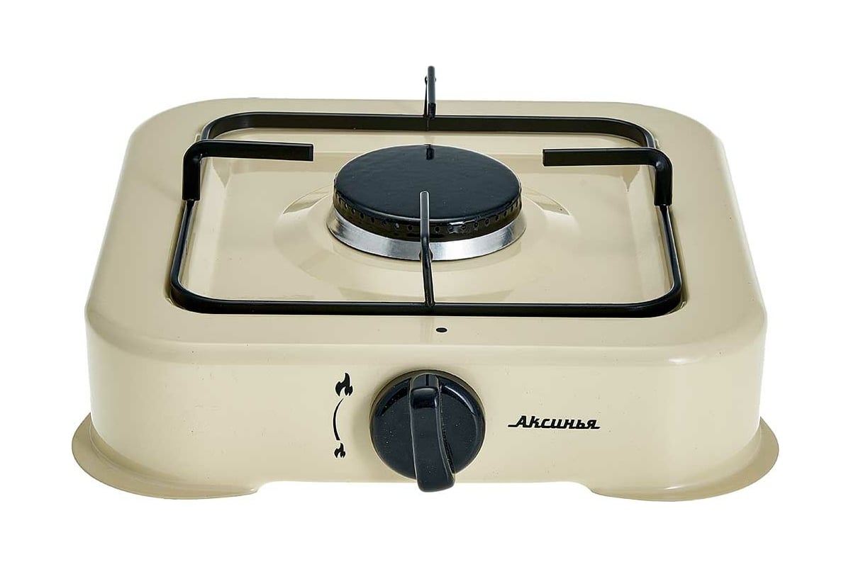Газовая плита Аксинья одноконфорочная, бежевая КС-105 Р1-00010018 ...