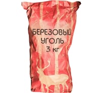 Древесный уголь ООО Агростройлидер в бумажном мешке, 3 кг 87