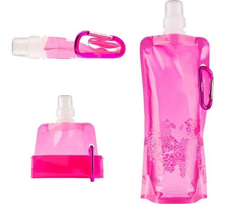 Складная бутылка для воды Beroma розовая 07807971