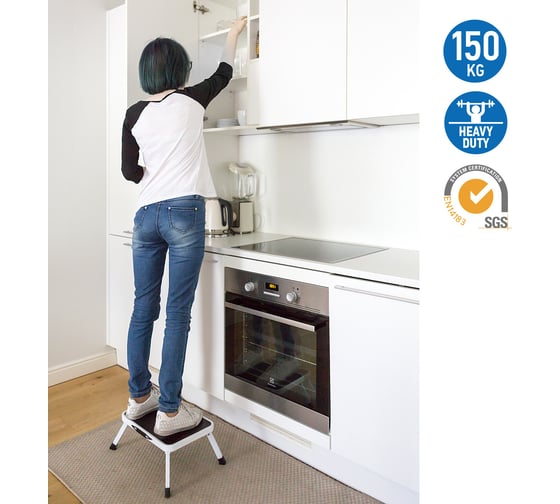 Складной табурет с широкой ступенью Tatkraft STAND L46xH17xW32 см 10024