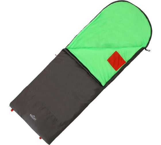 Трехслойный спальник Maclay camping comfort cool R, одеяло+подголовник, 185х70см 6478993