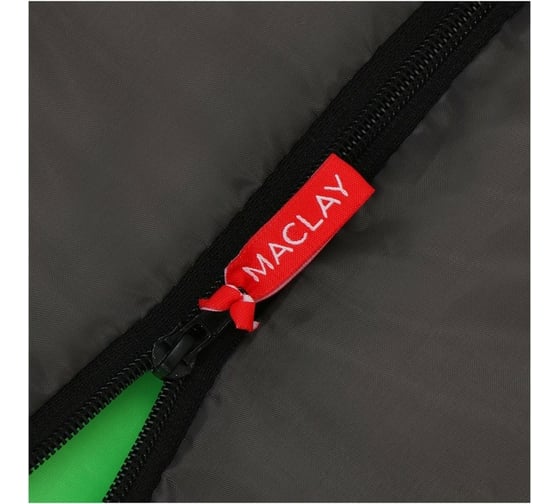 Трехслойный спальник Maclay camping comfort cool R, одеяло+подголовник, 185х70см 6478993