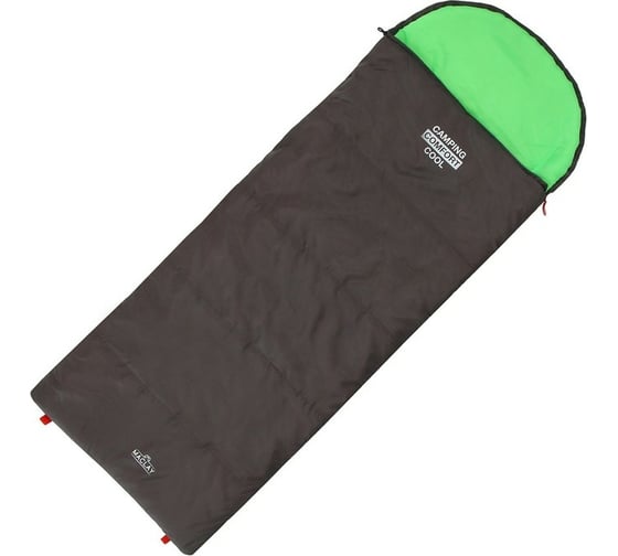Трехслойный спальник Maclay camping comfort cool L, одеяло+подголовник, 185х70см 6478992