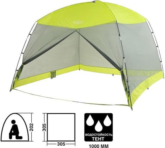 Туристический шатер Maclay 305x305x202 см 5385309