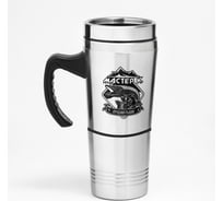 Двухуровневая термокружка Мастер К Лучший рыбак, 350+200 мл, хром 7432568