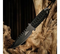 Метательный нож Мастер К Ферест, в оплетке,  с зазубринами 234790