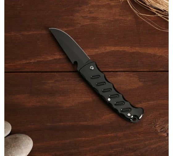 Складной нож Мастер К 6 полос, без фиксатора, 15.5x2.5 см 2983559