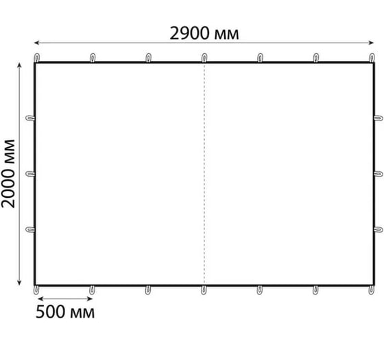 Туристический тент Tplus 2000x2900 мм, оксфорд 600, бежевый T019959