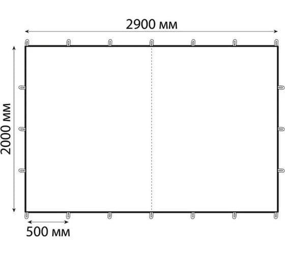 Туристический тент Tplus 2000x2900 мм оксфорд, 600, темно-серый T019954