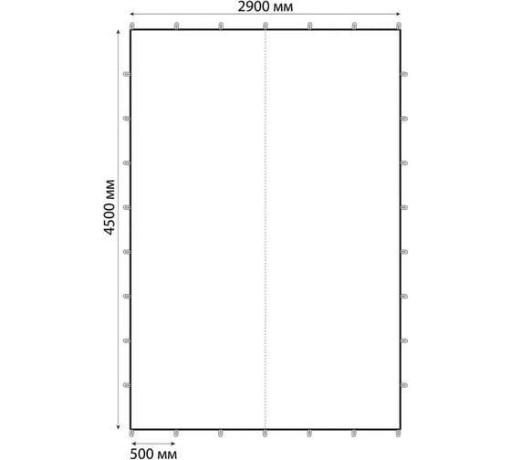 Туристический тент Tplus 4500x2900 мм, оксфорд 240, черный T020164
