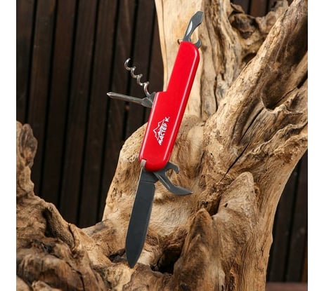 Туристический нож Мастер К Мертсегер 5в1, красный 5177914