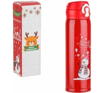 Термос PERFECTO LINEA MERRY CHRISTMAS, 500 мл, нержавеющая сталь, красный 27-225462
