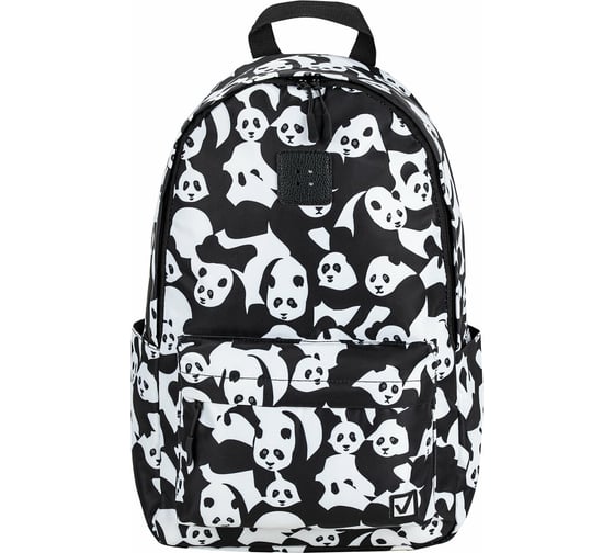 Универсальный рюкзак BRAUBERG POSITIVE, потайной карман, Pandas, 42x28x14см, 270781 1