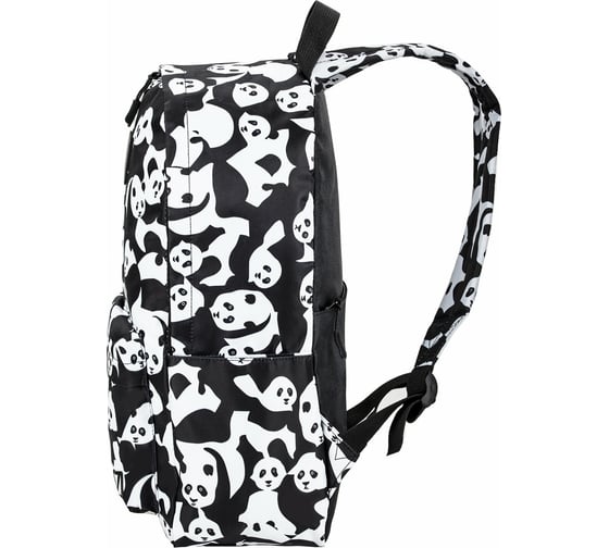 Универсальный рюкзак BRAUBERG POSITIVE, потайной карман, Pandas, 42x28x14см, 270781