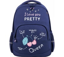 Рюкзак BRAUBERG SOFT, 2 отделения, Cherry queen, светящийся, 40x31x15 см, 270610