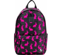 Универсальный рюкзак BRAUBERG POSITIVE, потайной карман, Pink Rabbits, 42x28x14см, 270780